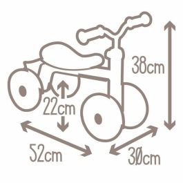 Smoby SMOB721405 Portabebés Metálico Rookie Pink para Niños +12 meses