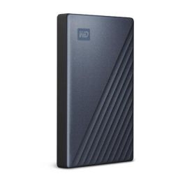 Western Digital My Passport Ultra Disco Duro Externo Portátil 2TB USB-C Cifrado Hardware Azul Negro para Windows/macOS