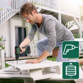 Bosch UniversalDrill 18 Taladro-atornillador a batería Caja 2 baterías 1,5Ah