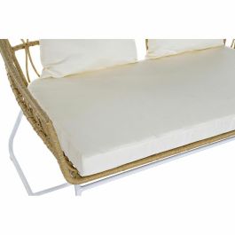 Sofa Terraza Y Jardin DKD Home Decor Marron Blanco 58 x 80 x 132 cm