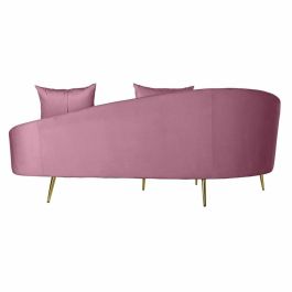 Sofa Sixties DKD Home Decor Rosa Dorado 120 x 84 x 210 cm