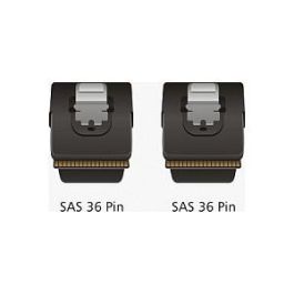 DeLOCK Cable SAS SFF-8087 a SFF-8087 Macho/Macho, 1 metro, Negro y Rojo