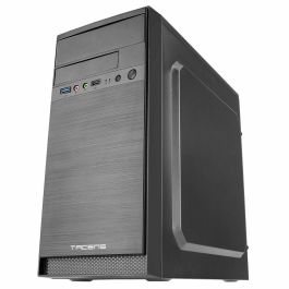 Anima AC4 Caja PC Minitorre MicroATX/Mini-ITX Negra, Frontal Aluminio Pulido, USB 3.0, Audio y Micrófono