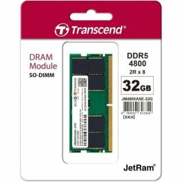 Memoria RAM Transcend 32 GB 4800 MHz CL40 DDR5 SDRAM DDR5 Memoria RAM Transcend 32 GB 4800 MHz CL40 DDR5 SDRAM DDR5