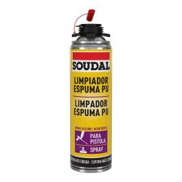 Soudal Limpiador de espuma fresca 500 ml para pistola con adaptador roscado