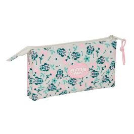 Safta Estuche Portatodo Triple Cremallera Minnie Mouse Minty 120x220x30 mm