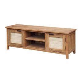 DKD Home Decor Mueble TV Balinés de Madera Teca Reciclada y Ratán 140 x 45 x 50 cm Precio: 598.49999979. SKU: B1GVC46M4B