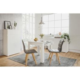 Oslo OSLO003816 Mesa Comedor Rectangular Blanca 4 personas 80 x 77 x 80 cm