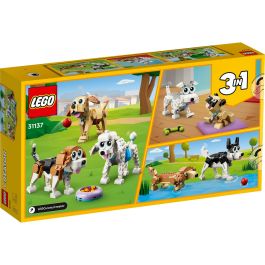 LEGO 31137 Creator Perros Adorables, Juego de Construcción 3 en 1, Juguete de Plástico con 475 Piezas para Niños