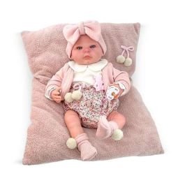 Reborn chaqueta rosa palo y pololo flores mecanismo besistos y almohada rosa maquillaje: 8501-24 50 cm Precio: 127.7899997. SKU: B1CD9F7LBE