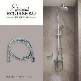 Edouard Rousseau ROU3047404226312 Manguera de Ducha Conector Universal Tuercas Metálicas Acero Inoxidable Cromado 1,50 m
