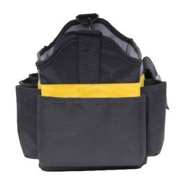 Stanley Cesta de herramientas con bandolera 30cm vacía, 18 compartimentos, máxima apertura, base rígida y pies antideslizantes
