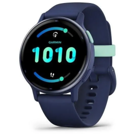 Garmin AAAAL87581 Vivoactive 5 Reloj GPS conectado 30,4 mm (1.2) Azul metalizado con correa Azul