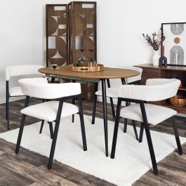 Home Deco Factory Silla Diseño Scott Beige Colección Cocooning