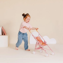 Baby Nurse Smoby - Cochecito de muñecas SMO3032162204085 - Práctico, ligero y de fácil plegado - Para niños a partir de 2 años