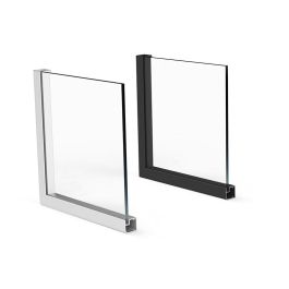 HERRAJES ALK Perfil Nadir 2020 de Aluminio Plata Mate para Vitrinas - 3,25 Metros