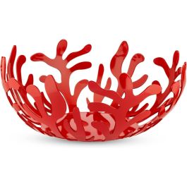 Alessi Mediterraneo Frutero en Acero Colorado Rojo ESI01/25 R - Diseñado por Emma Silvestris, Acero Inoxidable 18/10, Epoxi-Resina Negro, 8.25" Diámetro, 4" Alto Precio: 48.50000045. SKU: B12KPFXF6H