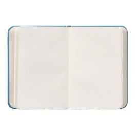 Cuaderno Con Gomilla Antartik Notes Tapa Dura A7 Hojas Lisas Azul Claro 80 Hojas 80 gr Fsc