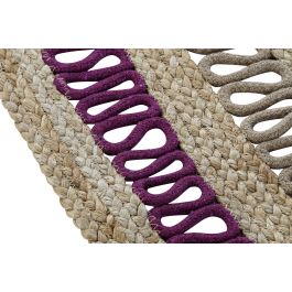 DKD Home Decor Alfombra de Baño Basicos Multicolor Yute Algodón 1400gsm 50x80 cm Juego de 6 Unidades
