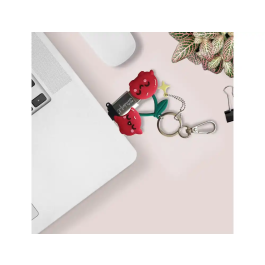 Wondee Mr. Wonderful Memoria USB 32GB Cereza Llavero Pendrive Universal con Adaptador USB C