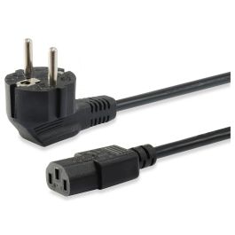 EQUIP Cable de Corriente IEC Schuko (Tipo F) a C13 - 3 Metros - Negro - 250V/10A - Ref. 112121 Precio: 38.50000022. SKU: B15KKET6W8