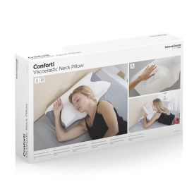 Inde Almohada Viscoelástica Cervical con Contorno Ergo - 16x16x34 cm (4 Unidades)