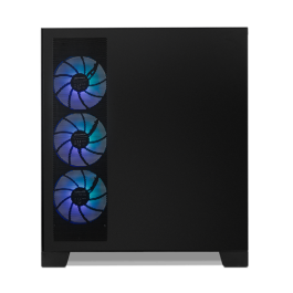 NOX Hummer Glock Semitorre ATX Cristal Templado Frontal y Lateral Negro