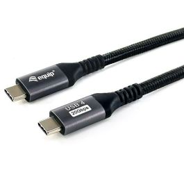Equip Cable USB-C USB4 Gen2 Macho Macho 40Gbps 4K/60Hz 100W Con Chip E-Mark Color Negro 2.0m Malla algodon trenzado Carcasa Conector Aluminio Precio: 19.49999942. SKU: B1HD3XGPB7