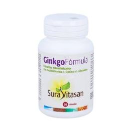 SURA VITASAN Ginkgo Formula 30Cap. con Extracto de Ginkgo Biloba, Melena de León y Bacopa Monnieri, Fórmula Vegana para la Función Cognitiva Precio: 39.5899999. SKU: B1F4RY5HX5