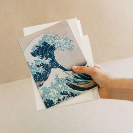 ERIK Set 3 Cuadernos A5 La Gran Ola de Kanagawa Hokusai, 14.8x21cm, Cubierta Impresa, Interior Rayas