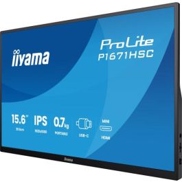 iiyama P1671HSC-B1 Monitor 15.6" Full HD IPS 1920x1080, 3ms, HDMI, 2x USB-C