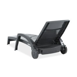 Shaf Tumbona Plegable con Ruedas Ocean Antracita 100x74x42 cm Resistente UV Agua