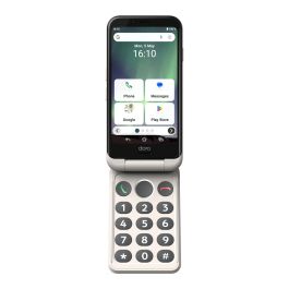 Doro A20 Movil Concha para Mayores, 4.5" 4GB RAM 64GB, Android 14, 4G, Botón Secure