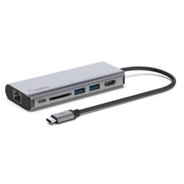 Hub USB Belkin AVC008BTSGY Plateado