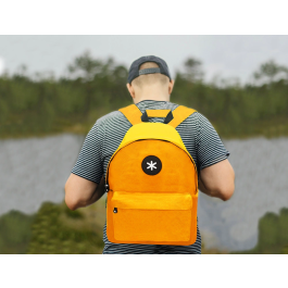 Antartik Mochila con Asa y Bolsillos con Cremallera Color Mostaza 310x160x410 mm