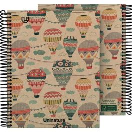 Grafoplás Cuaderno Espiral A5 80H 4x4 90 gr Kraft Y Cartón Reciclado Uninature Capadocia Precio: 3.58999982. SKU: B1CLZJZ8Z6