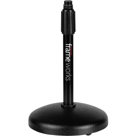 FRAMEWORKS Soporte de Micro de Sobremesa Base Redonda con Altura Regulable