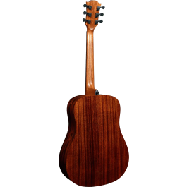 LAG Guitarra Acústica Dreadnought Tramontane 118 - Tapa de Cedro Rojo Macizo, Fondo y Laterales Khaya, Acabado Natural Brillante