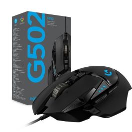 Logitech 910-005470 Ratón Gaming G502 Hero 25600 DPI RGB LIGHTSYNC, 11 Botones Programables, Peso Ajustable y Negro Logitech 910-005470 Ratón Gaming G502 Hero 25600 DPI RGB LIGHTSYNC, 11 Botones Programables, Peso Ajustable y Negro