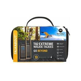 Motorola TALKABOUT T82 Extreme Twin Pack Walkie Talkie con 2 Unidades, Alcance 10km, IPX4, PMR446