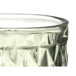 Vivalto Copa Cava Diamante de Vidrio Verde 170 ml – 7x20x7 cm, No apto para Lavavajillas (Set de 24)