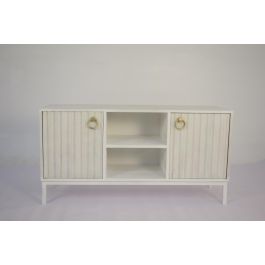 Mueble de TV DKD Home Decor Dorado Metal Blanco Madera de mango 120 x 40 x 60 cm Precio: 412.89000005. SKU: B126VQP4S2
