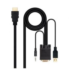 Nanocable 10.15.4350 Cable Conversor HDMI a VGA (D-sub HDB15) con Audio Jack 3.5mm y Alimentación USB 1.8m Negro Full HD 1920x1200 Nanocable 10.15.4350 Cable Conversor HDMI a VGA (D-sub HDB15) con Audio Jack 3.5mm y Alimentación USB 1.8m Negro Full HD 1920x1200 Precio: 12.50000059. SKU: B1FRJCKH7G