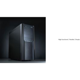 Chieftec CW-01B-OP Torre Mini PC ATX/Micro ATX/Mini-ITX Mesh Serie Negro con Filtro Anti-polvo