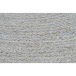 DKD Home Decor Alfombra Balines de Yute y Poliéster Natural 120x120 cm, 1.5 cm de grosor (2 Unidades)