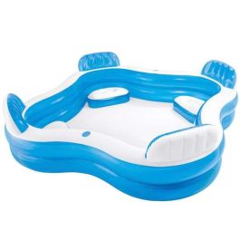 Piscina hinchable con 4 asientos (capacidad 990 litros) 229x229x66 cm Precio: 45.50000026. SKU: S2416441