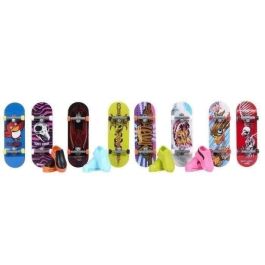 Hot Wheels MATHLP19 Pack Colección Tony Hawk de 8 Fingerskates con Tablas de Skate Miniatura - Diseños Variados Multicolor