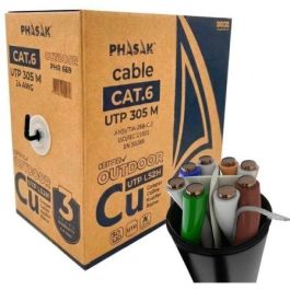 Phasak PHR 669 Bobina Cable de Red UTP Cat.6 Cobre Sólido LSZH para Exterior, 305 Metros, Gris Precio: 196.8912. SKU: B13MYTCB5Q