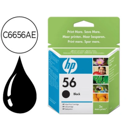 HP Deskjet 5150/5550/5652/5850, PSC-1110 Cartucho Negro Nº56 Precio: 45.78999975. SKU: S5600507