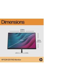 HP E24 G5 Monitor de 24 Pulgadas Full HD para Oficina y Hogar. Pantalla Ergonómica con Confort Visual y Flexibilidad Ajustable